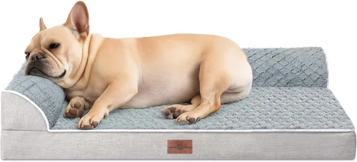 Comfort Expression Camas para perros de tamaño mediano, camas ortopédicas para perros medianos, camas impermeables con funda extraíble lavable y