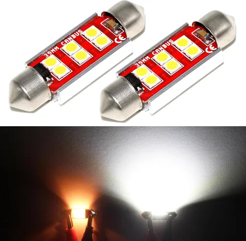 Vista 11 de PHINLION Bombillas LED DE3175, súper brillantes de 500 lúmenes, 31 mm Festoon DE3021 DE3022 3175 para luces interiores de techo, mapa, maletero