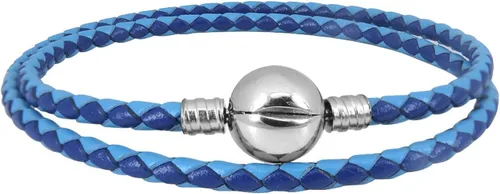 Vista 7 de KunBead Pulseras de cuentas de cadena de cuero doble para hacer joyas para mujeres y adolescentes con cierre de clip compatible con dijes Pandora