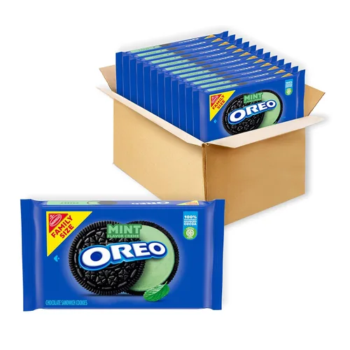 Vista 26 de OREO - Galletas sándwich de chocolate, 60 paquetes de aperitivos (2 galletas por paquete)