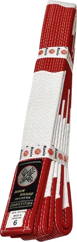 Ronin Cinturón de rango de maestros de artes marciales de Rokudan. Rango de sexto y séptimo grado para karate, judo y jujitsu...