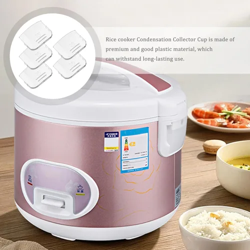 Vista 6 de Cabilock 5pcs Condensation Collector Cup for Rice Cooker Replacement Parts Sturdy Plastic Heat Dissipation