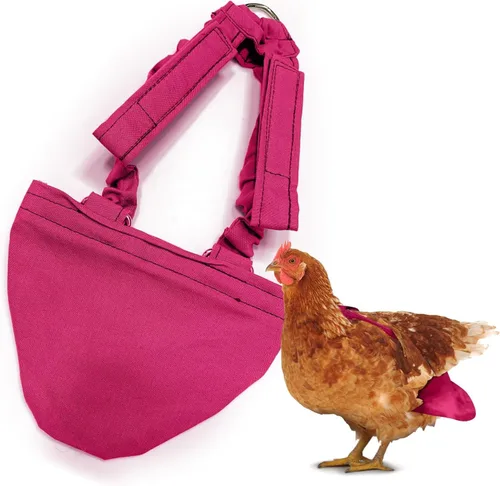 Vista 31 de Hen Holster - Pañal de bikini, pañal de pájaro y arnés para gallinas, gallo, patos, gansos, con forro de vinilo extraíble, ajuste ajustable