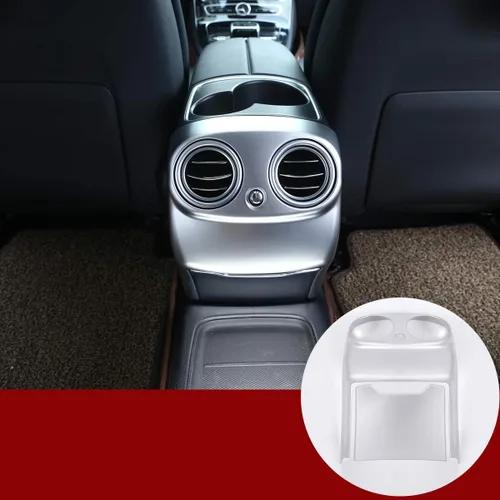 Vista 11 de YIWANG Cubierta de marco de ventilación de aire trasero ABS cromado para Mercedes Benz Clase E W213 2016-2020 Accesorios para automóviles