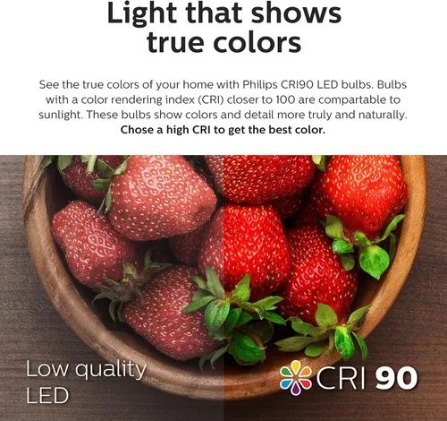 Vista 6 de PHILIPS Bombilla LED sin parpadeo de alto lumen regulable BR30, 1400 lúmenes, luz diurna (5000 K), 15 W = 100 W, base E26, certificado Título 20