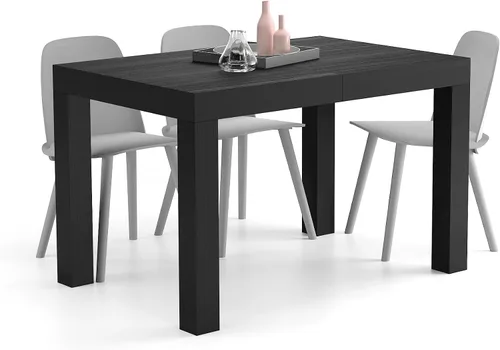 Vista 6 de Mobili Fiver, mesa extensible First, fresno negro, fabricada en Italia