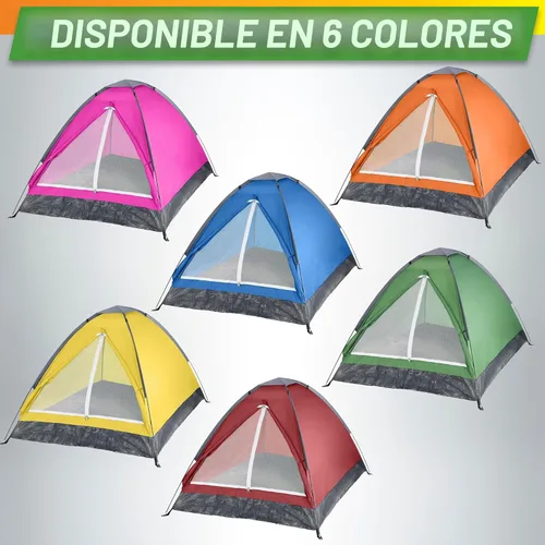 Vista 9 de 2 Person Outdoors Camping Tent with Rain Fly and Carrying Bag - Lightweight Outdoor Pop Up Tents for Camping Essentials, Music Festivals
