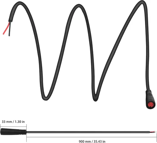 Vista 4 de Cable de extensión Ebike 2pin/3pin/4pin/5pin/6pin macho/hembra línea con enchufe impermeable solo conector para bricolaje bicicleta eléctrica