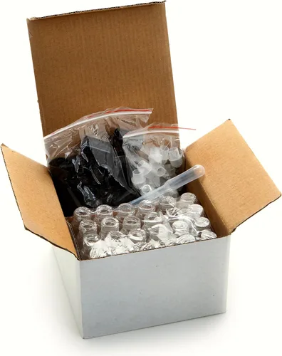 Vista 2 de Botes con tapón de rosca y gotero de 0,1 fl oz para perfume, 24 unidades de 0,34 fl oz.