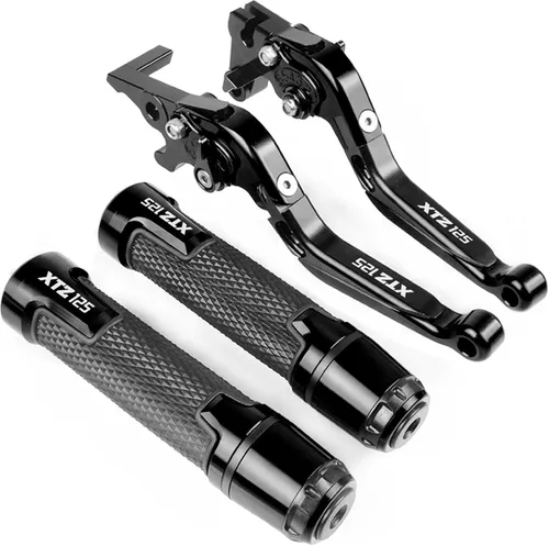 Vista 9 de Motorcycle for Y&AMAHA XTZ125 XTZ 125 2003-2016 2004 2005 2006 2007 2008 Motorcycle CNC Brake Clutch Lever Handlebar Grip Handle Hand Grips