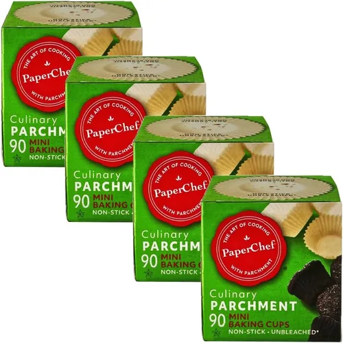 Vista 13 de PaperChef Tazas grandes de pergamino para hornear, fáciles de liberar, antiadherentes, sin blanquear y compostables, perfectas para magdalenas