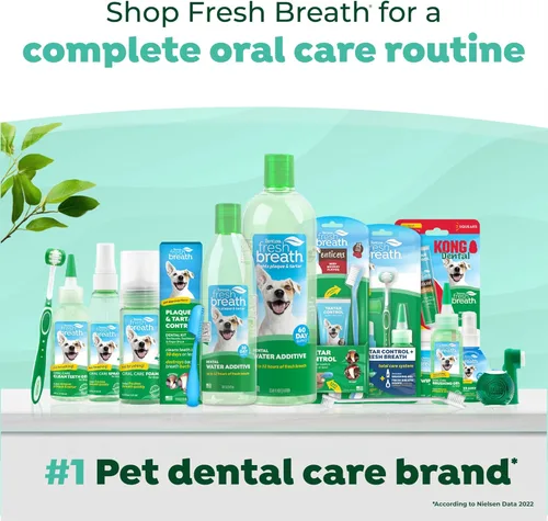 Vista 7 de TropiClean Gel de Limpieza de Dientes para Perros Cuidado Dental para Perros Pasta Dental para Perros Refrescador de Aliento Fácil Limpieza