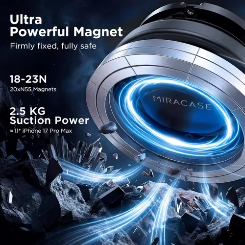 Vista 2 de Miracase Magsafe - Soporte magnético para teléfono de auto para tu automóvil, soporte magnético para teléfono para tu automóvil, ventilación de aire