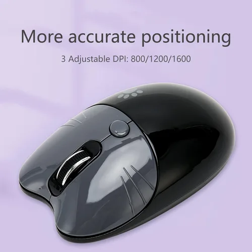 Vista 4 de BT5.1 Wireless Mouse, Ultra Quiet Click and Compact Portable Design for Girl, 2.4Ghz Alternative with Auto Sleep Mode, Ideal for Working Family