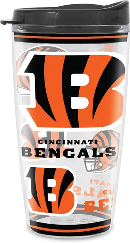 Vista 17 de Rico Industries NFL Football Vaso con aislamiento de pared doble Mayhem de 16 onzas, Tritan, con tapa