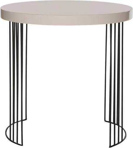 Vista 6 de Safavieh Home Collection Kelly Mid-Century - Mesa auxiliar moderna color marrón oscuro y negro
