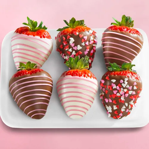 Vista 2 de A Gift Inside The Original Love Berries - Fresas sumergidas - 6 bayas