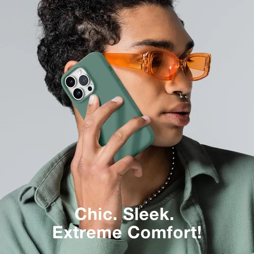 Vista 343 de GONEZ Funda magnética para iPhone 14, compatible con Magsafe, con protector de pantalla + protector de cámara, forro de microfibra antiarañazos