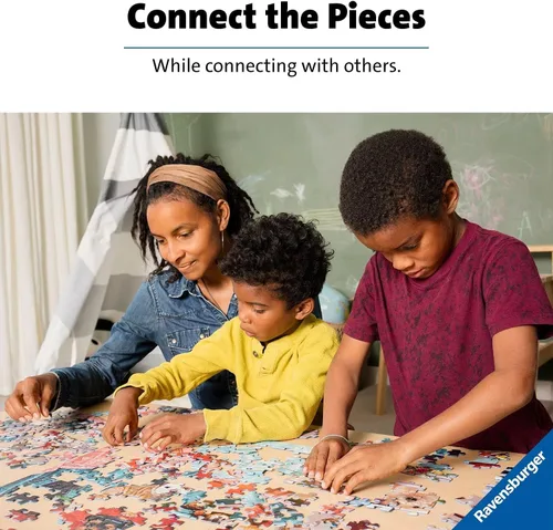 Vista 10 de Ravensburger Enchanted Lands - Rompecabezas de 1000 piezas Tecnología única Softclick Piezas vibrantes y sin deslumbramiento Certificado FSC