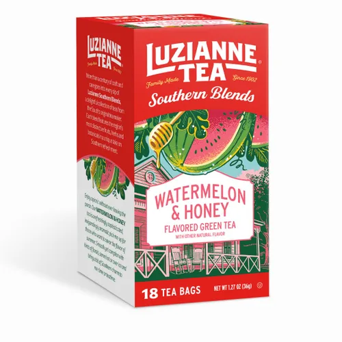 Vista 9 de Bolsitas de té helado Luzianne sin endulzar, tamaño familiar, té negro, 22 unidades (caja de 1)