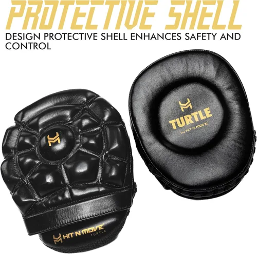 Vista 2 de HIT N Move Turtle - Guantes de boxeo Almohadillas de boxeo con sangría Equipo de boxeo para boxeo, artes marciales, artes marciales, artes