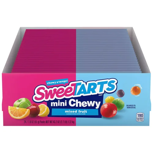 Vista 4 de SweeTARTS Mini caramelos masticables, bolsas de 1.8 onzas (paquete de 48)