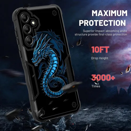 Vista 93 de Funda para Galaxy A14 5G, [Doble Capa][Protección contra Caídas de Grado Militar de 10 Pies] [Antideslizante] Funda Resistente a Prueba de Golpes