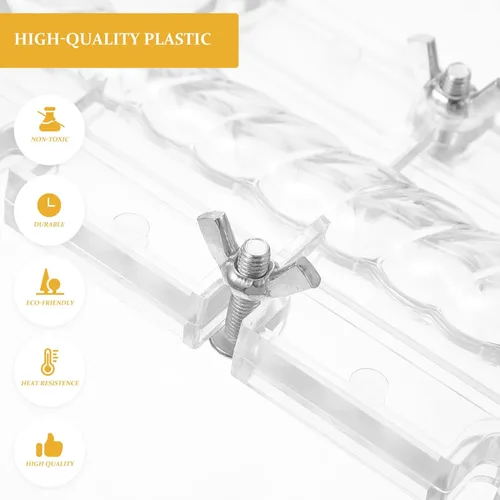 Vista 6 de ARTIBETTER Molde de vela cónica en espiral: Moldes de vela de acrílico para hacer velas, pilar, vela, cilindro, fabricación de velas, molde