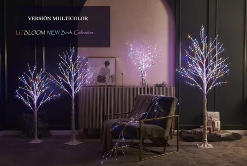 Vista 6 de LITBLOOM - Guirnalda iluminada de otoño de 6 pies con temporizador, 24 LEDs blancos cálidos, vid de hojas de arce con luces que funciona