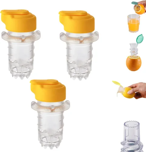 Vista 9 de Exprimidor manual de limón, exprimidor manual de naranja limón, exprimidor de cítricos de mano y vertedor de limón, exprimidor de limón, tapa