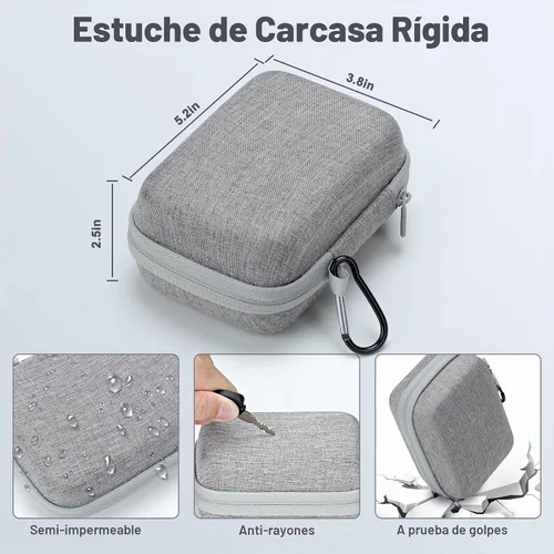 Vista 5 de Funda de viaje para microscopio de bolsillo LED Carson MicroBrite Plus 60x 5.2x3.8x2.5 pulgadas