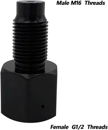 Vista 3 de Genrics Paintball PCP CO2 tanque a 3.10 oz cartucho cápsula roscada adaptador