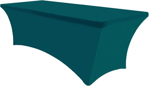 Vista 11 de Eurmax USA - Manteles rectangulares ajustables de elastano de 4 pies, mantel elástico para bodas, eventos o para decorar la mesa del patio