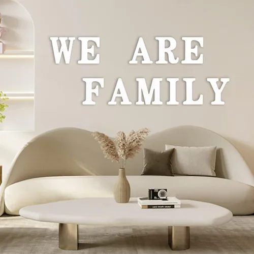 Vista 4 de Letras de madera blancas 3D de 6 pulgadas, letras de pared del alfabeto de madera para decoración de pared, manualidades de madera, letras de pie