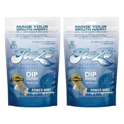 Vista 37 de Bolsas de energía TeaZa, salsa sin tabaco ni nicotina - Alternativa de tabaco y salsa energética masticable, inmersión saludable con sabor premium