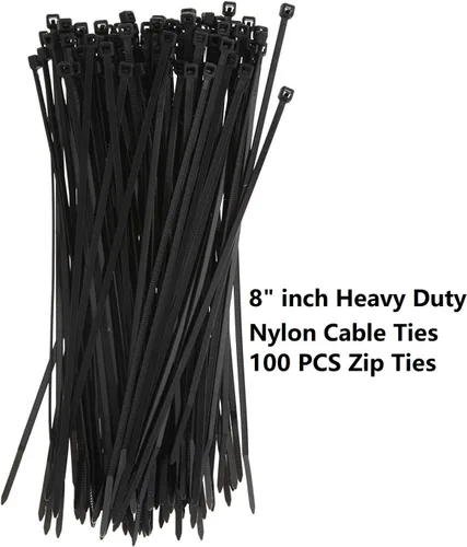 Vista 2 de TANG Sunshade Depot - 100 cierres de cremallera para lonas, cubierta blanca, tienda de campaña, camping, lona multiusos impermeable, cubierta