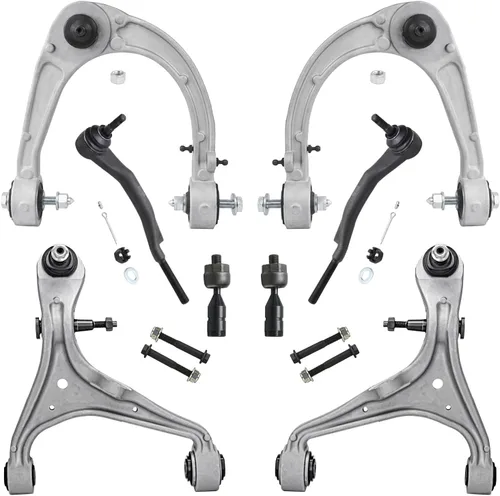 Vista 209 de Detroit Axle - Kit de brazos de control delanteros de 8 piezas para Toyota Sienna 2004-2010, 2 brazos de control inferiores con rótulas, 4 barras