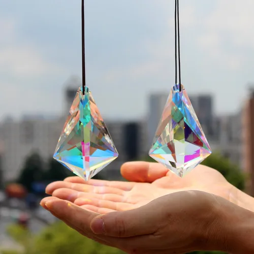 Vista 56 de STINO - 2 piezas prismas atrapasoles de bola de cristal de 4cm, atrapasoles colgantes con prisma de vidrio, creador de arcoíris para ventanas