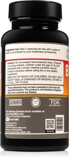 Vista 2 de SugarMD Suplemento Super Berberina – 250 mg de GlucoVantage Dihidroberberina con canela de Ceilán – 5 veces más absorbible que la berberina regular
