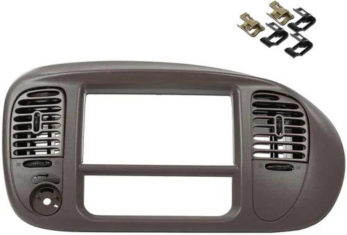 Vista 23 de GRAND ORANGE Cubierta de bisel para panel de instrumentos de tablero compatible con Chevy Chevelle El Camino 1968 sin Air Black