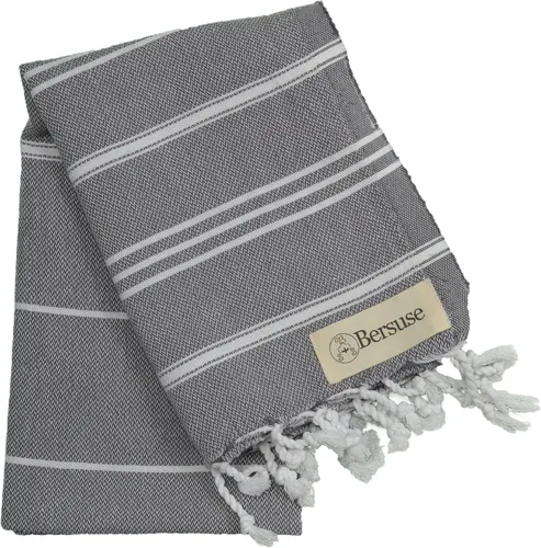 Vista 16 de Bersuse 100 % algodón - Toalla de mano Anatolia turca - Fouta Peshtemal para baño y playa - Para cabeza, rostro, cabello, bebés, cuidado, cocina