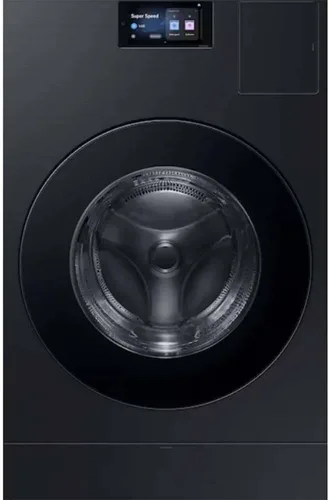 Samsung WD90F53AVB - Combo de lavadora/secadora de carga frontal negra cepillada de 5.3 pies cúbicos
