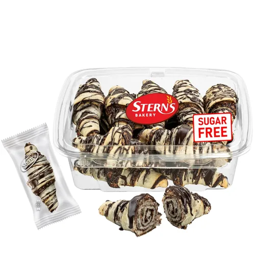 Pasteles Sin Azúcar | Cruasán de Chocolate Pan Babka de Chocolate | Pastelería de Desayuno | Sin Lácteos y Nueces | Sin Conservantes | Únicos para