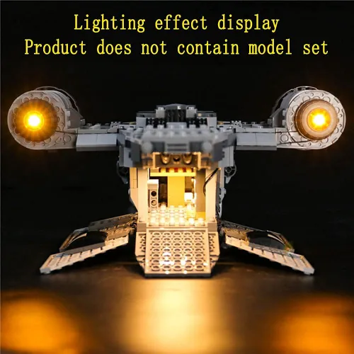 Vista 6 de Kit de luz LED para The Mandalorian The Razor Crest 2020 - Compatible con el modelo Lego 75292 (juego de modelos no incluido)