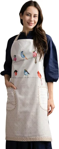 Vista 33 de Maison d' Hermine 100% Cotton Apron for women with Pocket Kitchen Chef Apron for Men Cooking Mothers Day Gifts