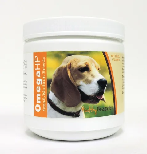 Vista 56 de Healthy Breeds Affenpinscher Omega HP - Masticables suaves para piel y pelaje, 60