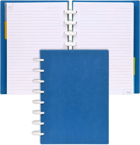 Vista 13 de Talia - Cuadernos de notas con tapas, planificador, personalizables, (Rosa de los 90, Junior (5.5 pulgadas x 8.5 pulgadas))