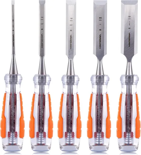 Vista 7 de Vanquish Cincel de madera de alto impacto con hoja forjada de una pieza cincel de mortaja de 1-1/4 pulgadas para carpintería (4607)