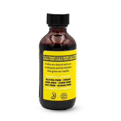 Vista 3 de Singing Dog Vanilla: Extracto de vainilla puro, botella de 2 onzas líquidas, vainilla sin azúcar, totalmente natural, sin OMG, sin maíz, kosher