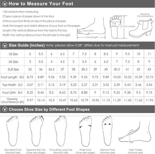 Vista 6 de DREAM PAIRS - Botines de mujer de tacón alto y grueso